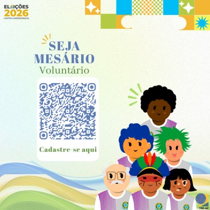 Justiça Eleitoral amapaense convida voluntários para atuarem como mesários nas Eleições 2026